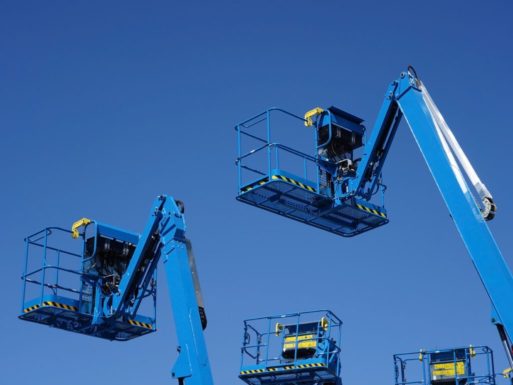 Genie Z45-25J boom lift supplied through boom lift finance for a Midlands groundworks company